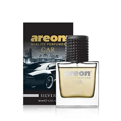 Image of Areon Luxury Car Air Freshener, Silver Perfume, 50 ml