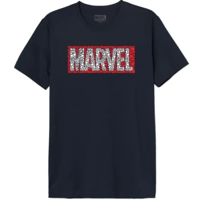 Image of Marvel Men&#039;s Memarcots294 T Shirt, Navy Blue, 3XL