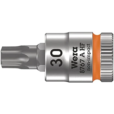 Image of Wera 05003360001 8767 A HF Torx Bit Socket 1/4 Inch with Retaining Function, Blue, 05003369001
