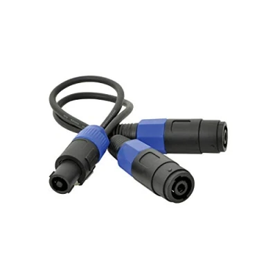 Image of qtx 0.3 m SPK Plug to 2 x Sockets Splitter Lead