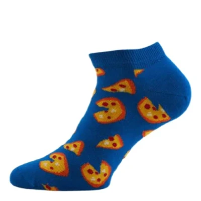 Image of Happy Socks 2 Pack Junk Food Low Sock, Blau, Orange, Gelb, Weiß, Rot, 41 46