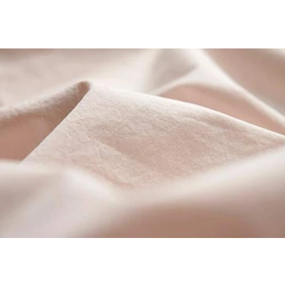Image of L1NK STUDIO Flat sheet super king bed 200 cm or 79&quot; inches (290X280 114&quot;X110&quot;) 100% cotton (Percale threads) Plain dyed BABY PINK