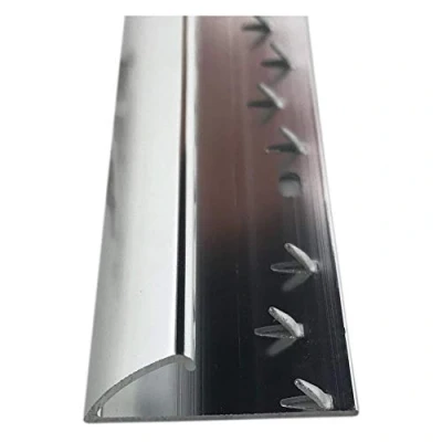 Image of Single Edge Carpet Metal, Door Bar Trim Silver