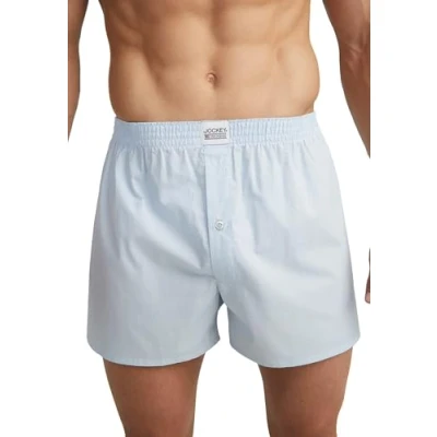Image of Jockey® Boxer Woven 3 Pack, Shirting Blue, S