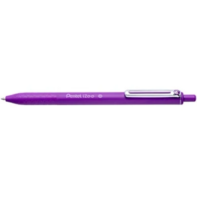 Image of IZEE BALLPOINT RETRACTABLE PEN 1.0MM TIP, VIOLET INK, 12 PACK