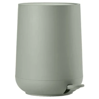 Image of Zone Denmark Nova Bathroom Bin, Diameter 23 cm, Height 29 Capacity 5 L, Matcha Green