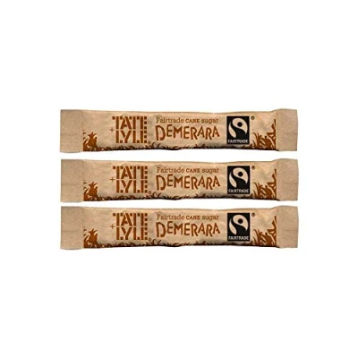 Image of Demerara Fairtrade Sugar Sticks (Pack of 1000)