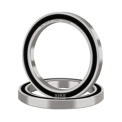 Image of XIKE 2 pcs 6810 2RS ball bearings 50x65x7mm, Double Rubber Seal｜Pre Lubricated｜Chrome Steel｜6810RS Deep groove with seals.