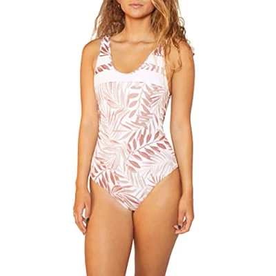 Image of Hurley W Block Party Palm One Piece
