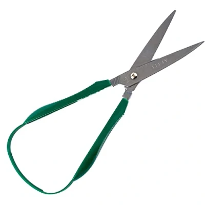 Image of Peta Easi Grip® Left Handed scissors adult use 75mm pointed blade with continuous loop handle. Great for elderly or disabled. Self Opening, Easy Grip, Non Fatigue