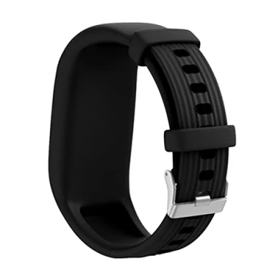 Image of CEKGDB Replacement Silicone Watch Band Wrist Strap For Garmin Vivofit 3/Vivofit JR/Vivofit JR 2 Wristband (Color : Black)