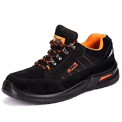 Image of Black Hammer Mens Safety Boots Steel Toe Cap Work Shoes Ankle Trainers Hiker Protective Mid Sole S1P SRC 9952 (10 UK)