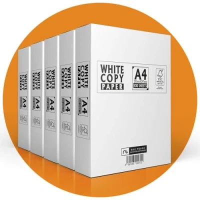 Image of Roe Tenpo Multi Purpose A4 Printer Paper, White, 80gsm, 2500 Sheets Compatible Paper with Inkjet, Laser Printers &amp; Copiers, Perfect for Home Office Use (2500 Sheets)