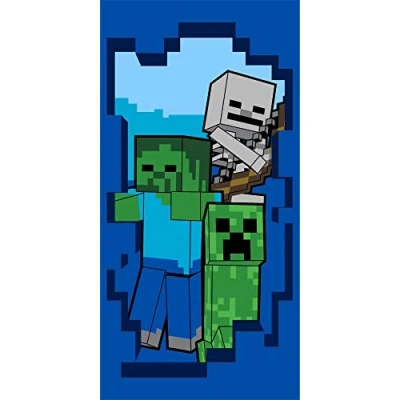 Image of Jerry Fabrics Minecraft Beware Bath Towel 70 x 140 cm