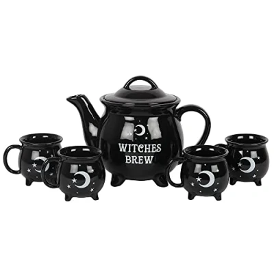 Image of something different Witches Brew Ceramic Black Tea Set