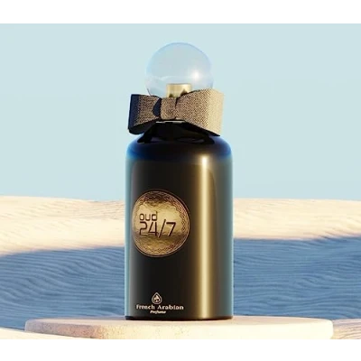 Image of Oud 24/7 100ml Perfume Spray Eau de Arabian Parfum Lemon, Fruity, Chocolate, Vanilla, Agar, Woody Musk and Amber (for Women Men)