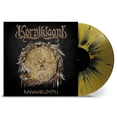Image of Korpiklaani Rankarumpu Gold &amp; Black Splattered vinyl Sealed 2024 UK LP NBR71601
