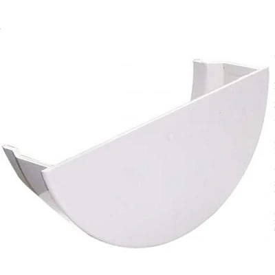 Image of FLOPLAST 112mm Half Round Gutter Internal Stop End White