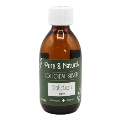 Image of Pure &amp; Natural Premium Colloidal Silver for Dogs, Cats, Pets 10ppm Antibacterial Antifungal Refill 250ml
