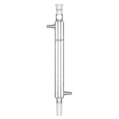 Image of StonyLab Borosilicate Glass Liebig Condenser with 24/40 Joint 300 mm Jacket Length Lab