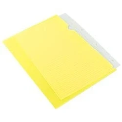 Image of Q Connect Cut Flush Folder A4 Yellow (Pack of 100) Ref KF01487
