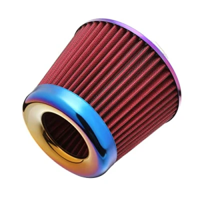 Image of Skyplanet 76mm 3&quot; Universal Intake Air Filter High Mesh Cone(Red)