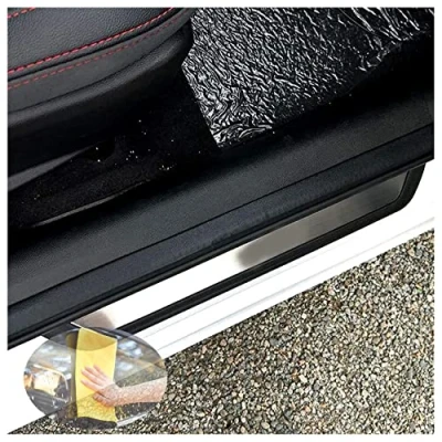 Image of 4Pcs Car Door Sill Stainless Steel Kick Plates for N issan Navara NP300 2017 2021 Protector Non slip Scuff Guard Anti scratch Threshold Pedal Sticker Auto Accessories Decoration
