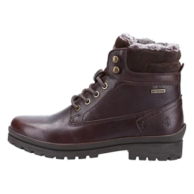 Image of Hush Puppies Women&#039;s Annay Mid Calf Boot, Brown, 6 UK