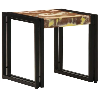 Image of vidaXL Coffee Table Multicolour 40x50x38 cm Solid Wood Reclaimed