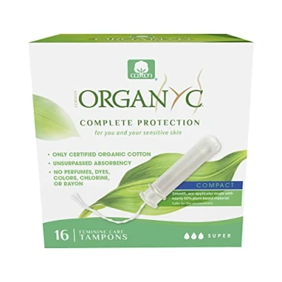 Image of ORGANYC Super Compact Applicator Tampons