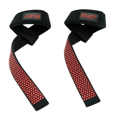 Image of Alpha Designs &#039;BEAST&#039; Premium Lifting Straps Gym Weightlifting Accessories