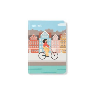 Image of Letts of London Wanderlust A6 week to view 2025 diary Amsterdam