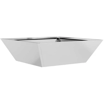 Image of vidaXL Metal Planter Galvanised steel 50 x 15 cm