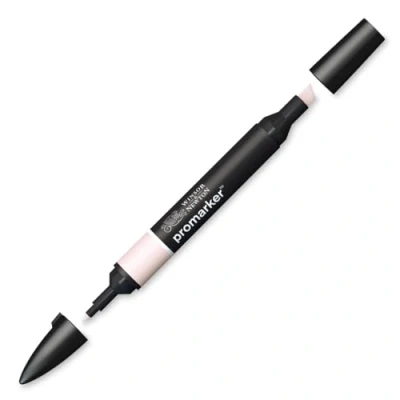 Image of Winsor &amp; Newton 0203629 ProMarker Professional Layout Marker 2 Tips, Fine Wide for Drawings, Design Layouts Linen