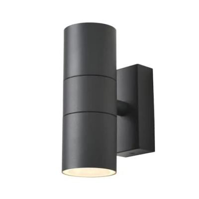 Image of LITECRAFT Kenn Wall Light Outdoor Up &amp; Down IP65 Rated GU10 Fitting (Anthracite, Single)