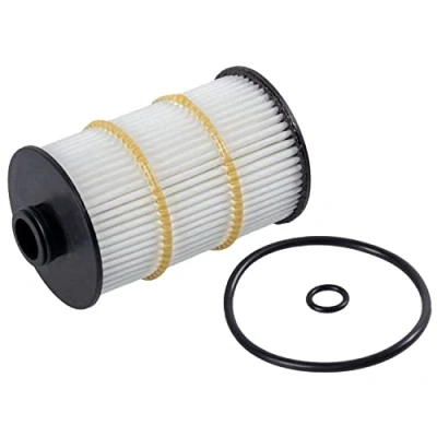 Image of 079115561J, 079198405D, 79115561J, 79198405D Oil Filter FEBI BILSTEIN 172086 with gaskets Insert AUDI: A6 C7 Saloon, Avant, A7 Sportback