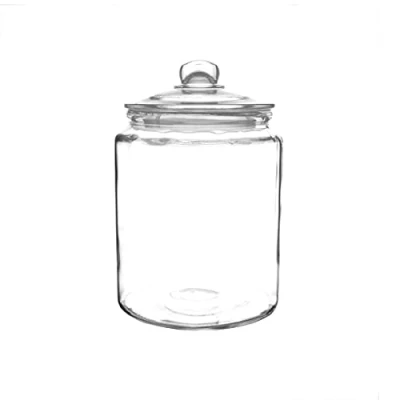 Image of Olympia Biscotti Biscuit Cookie Jar with Lid 6.5 Litre, Clear Glass, Size: 293(H)x 200(Dia)mm Sweets, Confectionery, Cereal, Pasta, Dry Food Storage Vintage Style, Dishwasher Safe GM581