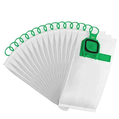Image of Isincer Vorwerk Kobold VK140 VK150 Vacuum Cleaner Bags, 15 Pack Green