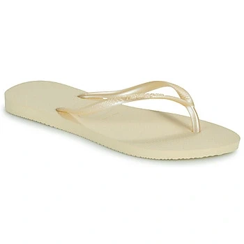 Image of Havaianas SLIM Tbar sandals, Women&#039;s, Size: 4 5, Buttercream Synthetics
