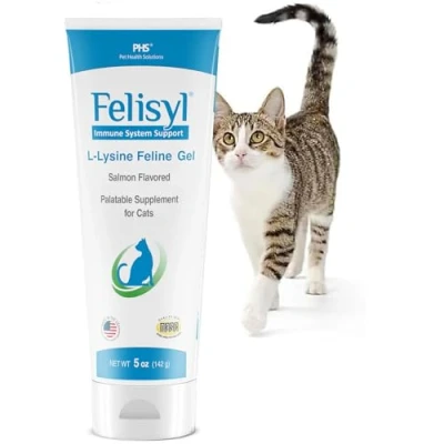 Image of Pet Health Supplies PHS Felisyl L lysine Gel for Cats (5 oz)