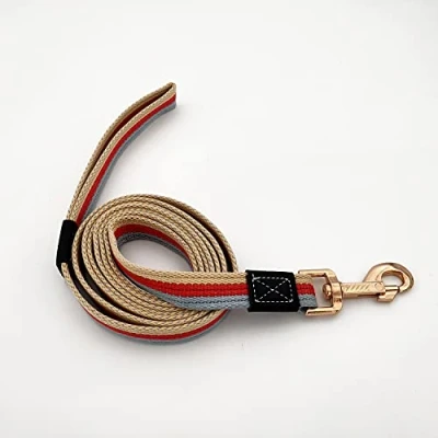 Image of MCKhome 2M Pet Training Lead Leash Soft Polyester Dog Running Rope Walking Traction for Small Medium Large Dogs Basic Leashes (Red)