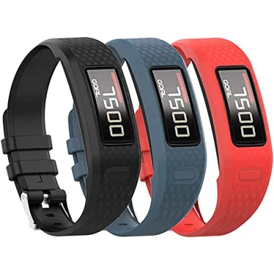 Image of Tyogeephy Band for Garmin Vivofit 1 / Vivofit2, Soft Silicone Replacement Watch Strap 2 Activity Tracker, Small, Large