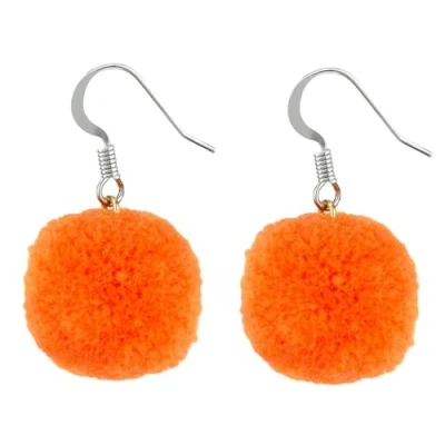 Image of Drop Earring Pompom Made With Cotton by JOE COOL