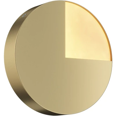 Image of Jupiter Modern Integrated LED Wall Lamp Brass, 3000K