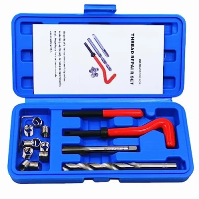 Image of BestsQ Metric Thread Repair Kit M10 x 1.25MM Compatible Hand Tool Set for Auto Repairing (M10 1.25)