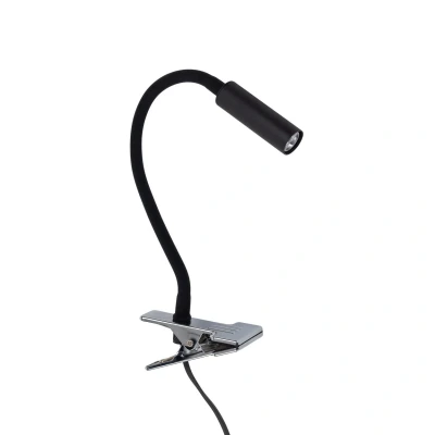 Image of TK Lighting Lagos clip on light, black, height 30 cm, metal