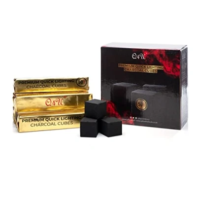 Image of Quick light Charcoal Coal Premium 50 cubes 10 roll (25mm Cubes)