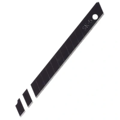 Image of Draper 27786 Snap Off Segment Knife Blades, 9mm, Black (Pack of 10)