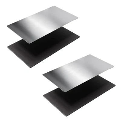 Image of ALadrs Resin Flex Building Plate for Mono 2,6.3x3.7 inch Spring Steel Flexible and Magnetic Base Platform Anycubic Photon 2 3D Printer 160x94mm 2pcs
