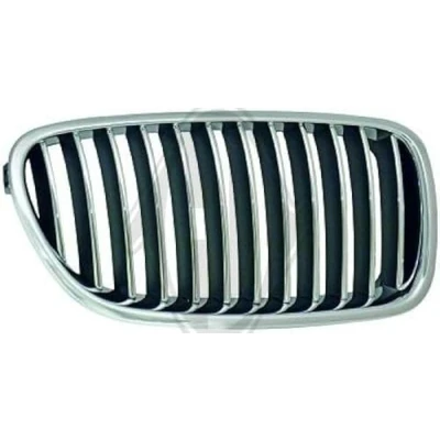 Image of 51712165539 Radiator Grill DIEDERICHS 1225040 Right black Chromed edge BMW: 5 Saloon, Touring